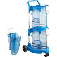 San Jamar Shorty Saf-T-Ice 5 Gallon Polycarbonate Ice Tote Kit with Cart