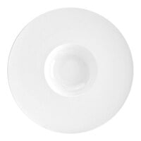 Front of the House Monaco 7 oz. Bright White Extra Wide Rim Round Porcelain Bowl - 6/Case