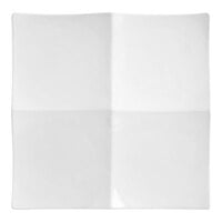 Front of the House Origami 12" Bright White 4-Compartment Square Porcelain Plate - 4/Case