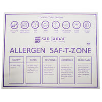 San Jamar CBMASZ2430 Saf-T-Zone 24 inch x 30 inch Purple Allergen-Free Food Mat
