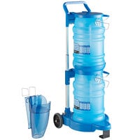 San Jamar Saf-T-Ice 6 Gallon Polypropylene Ice Tote Kit with Cart