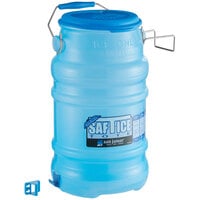 San Jamar Saf-T-Ice 6 Gallon Polypropylene Ice Tote with Lid and Hanging Bracket