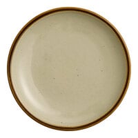 Acopa Keystone 6" Granite Gray Stoneware Coupe Plate - Sample
