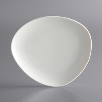 Sample - Acopa Nova 8 1/4 inch Cream White Organic Coupe Stoneware Plate