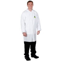 White Disposable Microporous Lab Coat - Large