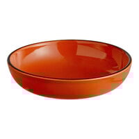 Acopa Keystone 8" Sedona Orange Porcelain Coupe Low Bowl - Sample