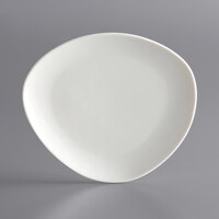 Sample - Acopa Nova 7 1/4 inch Cream White Organic Coupe Stoneware Plate