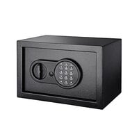 Barska AX12616 12 1/4" x 8" x 8" Black Steel Compact Security Safe with Digital Keypad and Key Lock - 0.36 Cu. Ft.