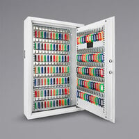 Barska AX12660 17 inch x 5 inch x 26 inch White Steel Wall-Mount 144-Key Cabinet / Safe with Digital Keypad Lock