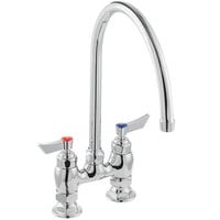 Waterloo Deck Mount Faucet with 10" Gooseneck Spout and 4" Centers