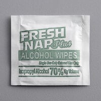 5 inch x 8 inch 70% Alcohol Antiseptic Moist Towelette / Wet Nap   - 1000/Case