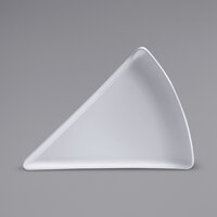 Corona by GET Enterprises PA1101527624 Actualite 10 1/2 inch Bright White Porcelain Triangle Pizza Plate - 24/Case