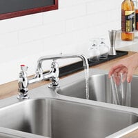 Waterloo Deck-Mounted Faucet with 8 inch Centers and 8 inch Swing Nozzle