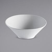 Corona by GET Enterprises PA1101907424 Elegance 7.8 oz. Bright White Slanted Bowl   - 24/Case