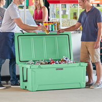 CaterGator CG170SF Seafoam 170 Qt. Rotomolded Extreme Outdoor Cooler / Ice Chest