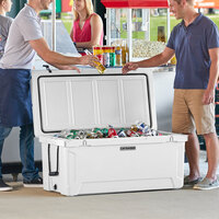 CaterGator CG170WH White 170 Qt. Rotomolded Extreme Outdoor Cooler / Ice Chest