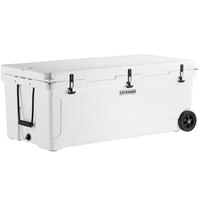 CaterGator CG200WHW White 210 Qt. Mobile Rotomolded Extreme Outdoor Cooler / Ice Chest