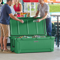 CaterGator CG200HG 210 Qt. Hunter Green Rotomolded Extreme Outdoor Cooler / Ice Chest