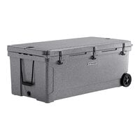 CaterGator CG200PGW Gray 210 Qt. Mobile Rotomolded Extreme Outdoor Cooler / Ice Chest