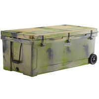 CaterGator CG200CAMW Camouflage 210 Qt. Mobile Rotomolded Extreme Outdoor Cooler / Ice Chest