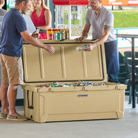 CaterGator CG200SPB Beige 210 Qt. Rotomolded Extreme Outdoor Cooler / Ice Chest