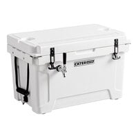 CaterGator JB45WH White 1 Faucet 47 Qt. Insulated Jockey Box with 69 ft. Coil