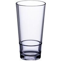 Choice 20 oz. SAN Plastic Stackable Cooler Glass
