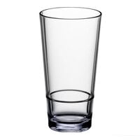 Choice 20 oz. SAN Plastic Stackable Cooler Glass - 24/Case