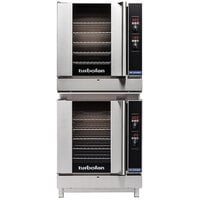 Moffat G32D5/2 Turbofan Double Deck Full Size Liquid Propane Digital Convection Oven with Steam Injection and Stand - 110-120V, 1 Phase, 66,000 BTU