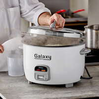 Galaxy GRC46 46 Cup (23 Cup Raw) Electric Rice Cooker / Warmer - 120V, 1550W