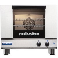 Moffat E22M3 Turbofan Single Deck Half Size Electric Convection Oven with Mechanical Controls, 1.5 Cu. Ft. - 110-120V, 1 Phase, 1.5 kW