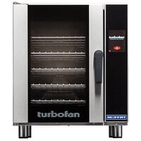 Moffat E33T5-T Turbofan Single Deck Half Size Electric Touch Screen Convection Oven with Steam Injection - 220-240V, 1 Phase, 6 kW