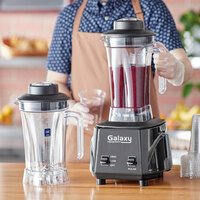 Galaxy GBB640T2J 3 1/2 hp Commercial Blender with Toggle Control and Two 64 oz. Tritan Plastic Jars