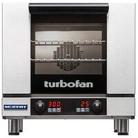 Restaurantware Hi Tek Half Size Convection Oven, 1 Countertop Electric Oven  - 2.3 Cu. Ft, 208/240V, Stainless Steel Commercial Convection Oven, 2800W