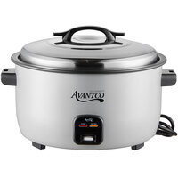 Avantco RCA124 124 Cup (62 Cup Raw) Electric Rice Cooker / Warmer - 220/240V, 3000W