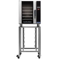 Moffat E33T5-P Turbofan Single Deck Half Size Electric Touch Screen Convection Oven with Steam Injection - 208V, 1 Phase, 5.4 kW