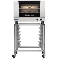 Moffat E27M2-T Turbofan Single Deck Full Size 2 Pan Electric Convection Oven with Mechanical Controls - 220-240V, 1 Phase, 3 kW