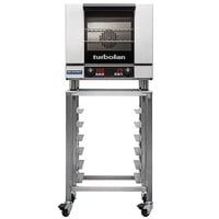 Moffat E23D3-T Turbofan Single Deck Half Size Electric Digital Convection Oven with Steam Injection - 220-240V, 1 Phase, 3 kW