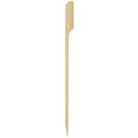 Bamboo by EcoChoice Compostable 6" Bamboo Paddle Food Pick / Skewer - 100/Bag