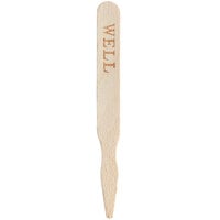 TreeVive by EcoChoice Compostable 3 1/2" Wooden "Well" Meat Marker - 1000/Pack