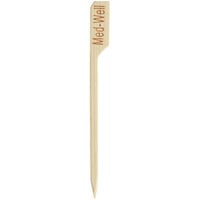 Bamboo by EcoChoice Compostable 3 1/2" Bamboo "Medium Well" Meat Marker