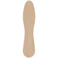 Choice 3 1/2 inch Eco-Friendly Unwrapped Wooden Taster Spoon - 50/Bag