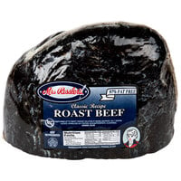 Mrs. Ressler's Oxford 7.5 lb. Top Round Cap-Off Cooked Roast Beef - 2/Case