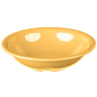 Carlisle 3303222 Sierrus 16 oz. 7 1/2 inch Honey Yellow Rimmed Melamine Bowl - 24/Case