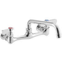 Regency Wall Mount Faucet with 10 inch Swing Spout and 8 inch Centers