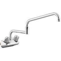 Regency Wall Mount Faucet with 18 inch Double-Jointed Spout and 4 inch Centers
