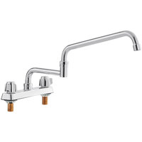 Regency Deck Mount Faucet with 18 inch Double-Jointed Spout and 8 inch Centers
