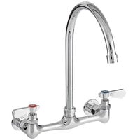 Regency Wall Mount Faucet with 12" Gooseneck Spout and 8" Centers