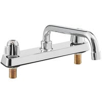Regency Deck Mount Faucet with 10 inch Swing Spout and 8 inch Centers
