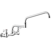 Regency Wall Mount Faucet with 18 inch Double-Jointed Spout and 8 inch Centers